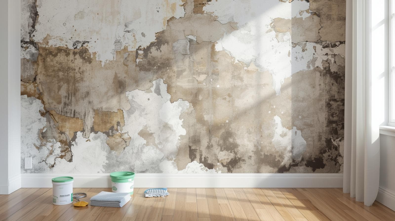Cách xử lý tường bị ẩm mốc trước khi sơn lại